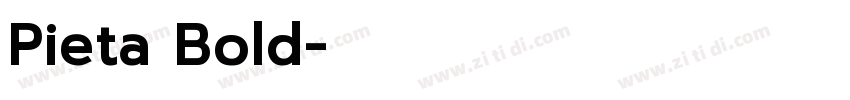 Pieta Bold字体转换
